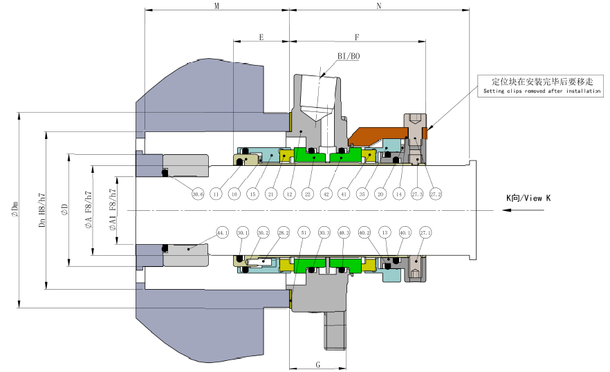 EDMH Double Cartridge Mechanical Seal for Sulzer® AppPumps